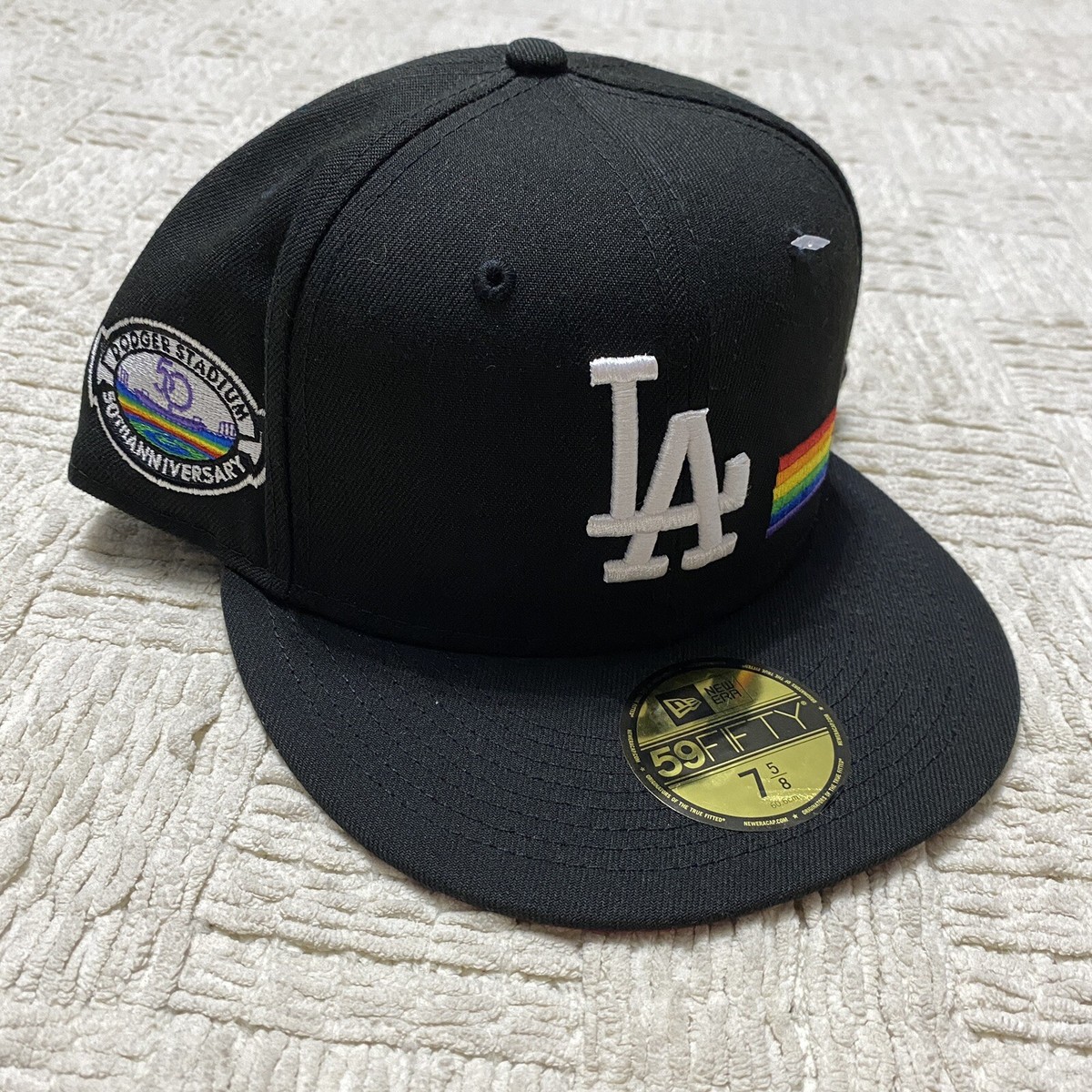 Fitted Hat La Dodgers Pride Hat NWT New Era LA Dodgers 50th