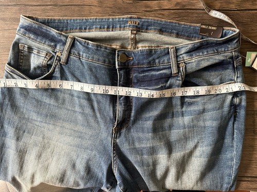 NEW! KUT From The Kloth Angelo Scissor Cut Step Hem Ankle Skinny Jeans Size 20W - Picture 8 of 8