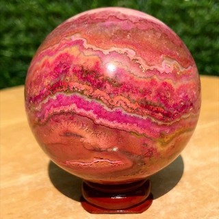 250G Rare Red Crazy agate Ball Quartz Crystal Sphere Mineral Specimen Healing