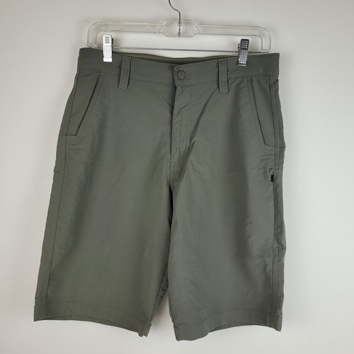 Alpine Design Modern men's olive green shorts Sz 30 flat front sport ...