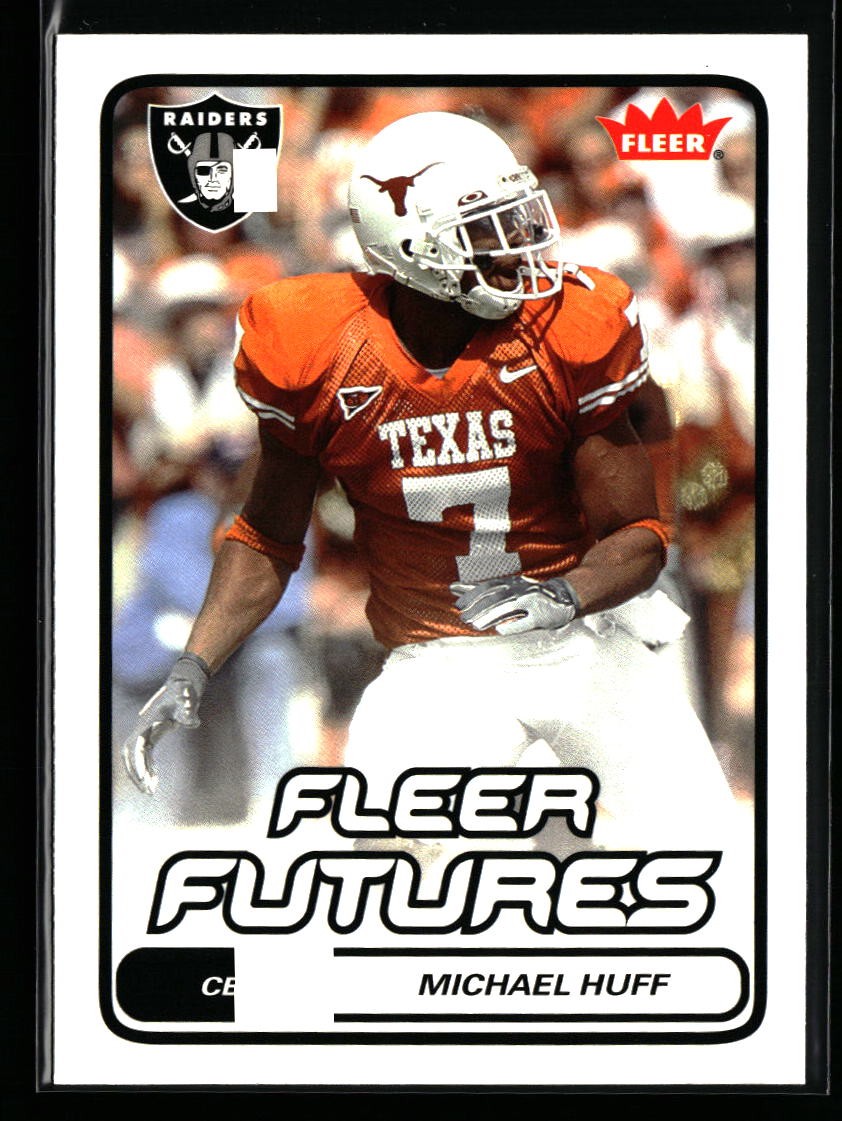 Michael Huff 2006 Fleer #176 Rookie Oakland Raiders