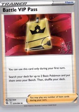 BATTLE VIP PASS (SHAO TONG YEN) 225/264 WORLD CHAMPIONSHIP DECKS POKEMON NM/M