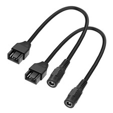 12V DC 5.5mm 2.1mm Female to 4 Pin Male PWM Fan PC Cooling Fan Power Adapter