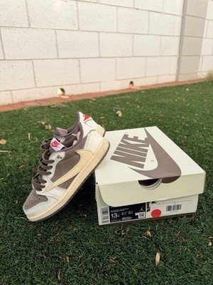 Travis Scott Reverse Mocha Air Jordan 1 Low 13c Slightly Used. OG Box & Laces.