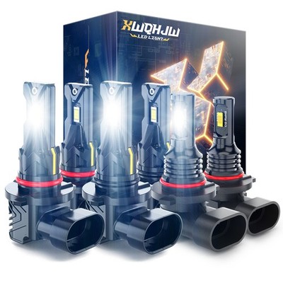 For Jeep Grand Cherokee 1999-04 6000K 6pcs LED Headlight Hi/Lo+Fog Light Bulbs