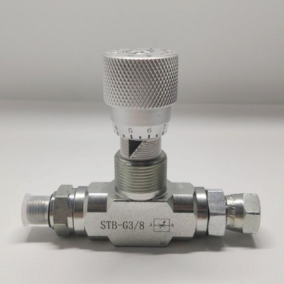 STB-G3/8 W/ L08 connector Flow Control bidirectional hydraulic restrictor valve