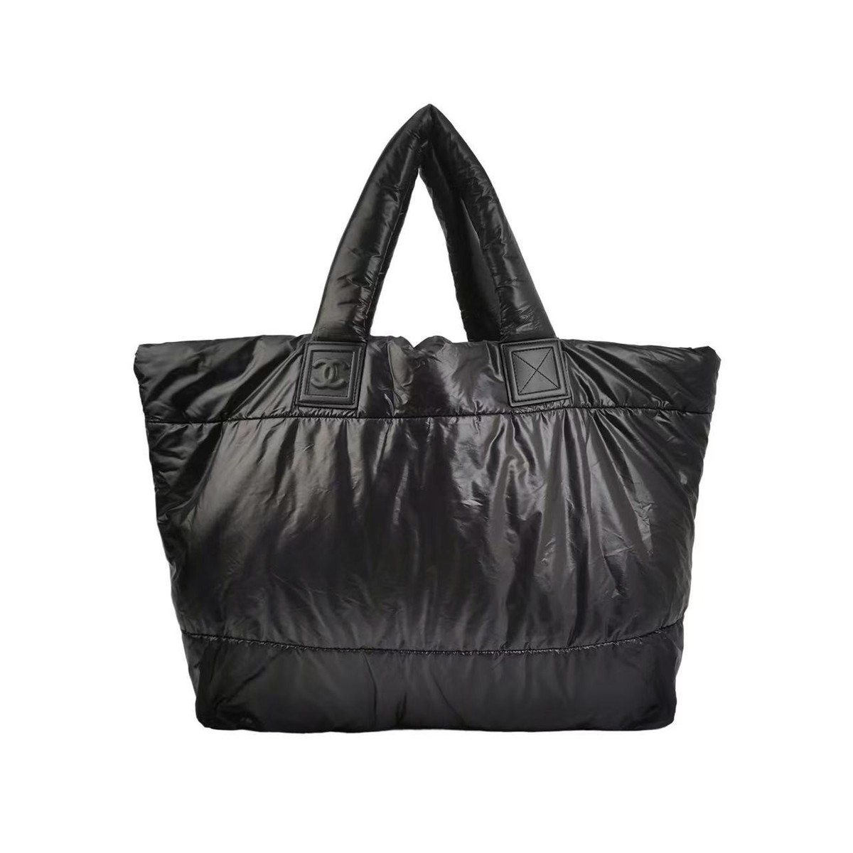 Chanel Coco Cocoon Reversible Tote Quilted Nylon black | eBay