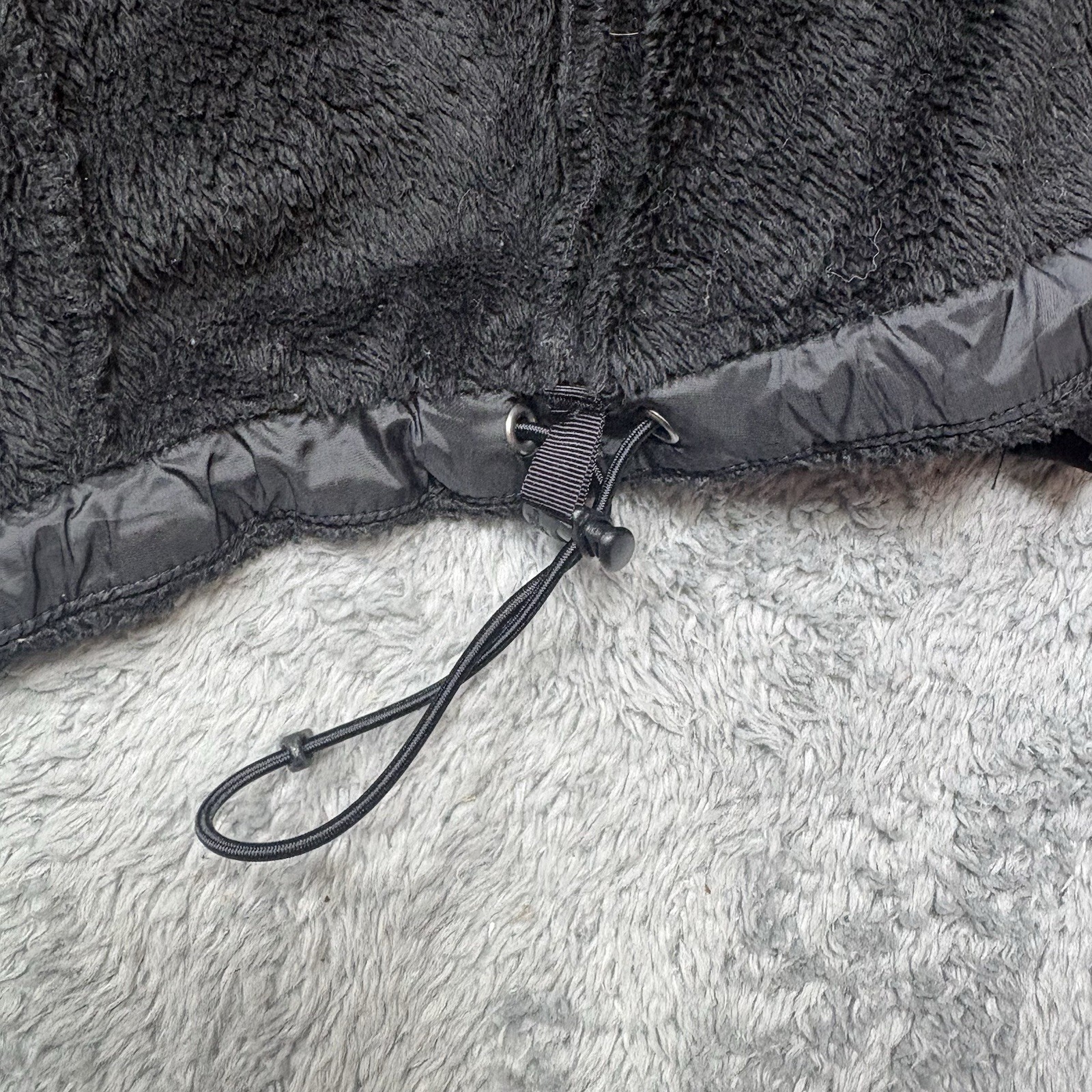 The North Face Jacket Womens L Black Osito Fleece Full Zip Pockets Fuzzy Cozy