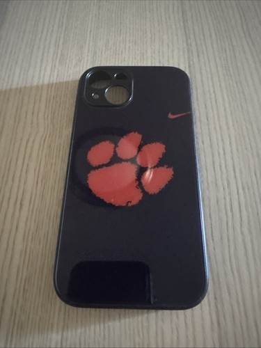 Nike Clemson Tigers Paw Logo Matte Purple iPhone Case