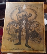 1909 Jack Johnson Champion of the World Original Vintage Boxing Poster 16 x 20