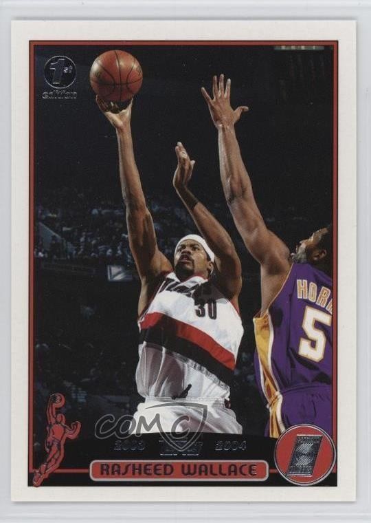 2003-04 Topps 1st Edition Rasheed Wallace #92 0q0