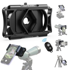 Upgraded Telescope Adapter, Rotatable 360  Binocular Photo Adapter for Androi...