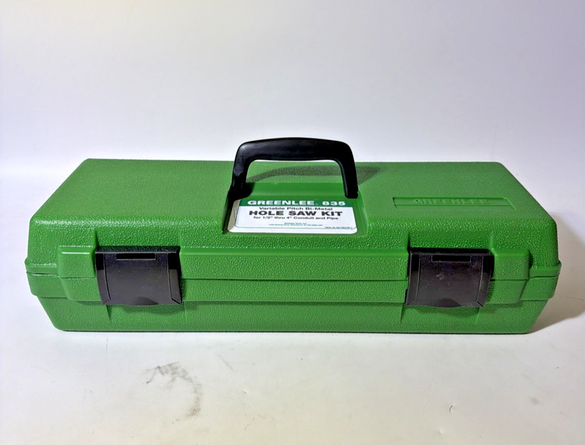 Greenlee Hole Saw Kit for 1/2” through 4” Conduit Sizes Part No. 835 GP3140163