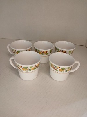Noritake progression china. 5 tea cups, vintage homecoming pattern.