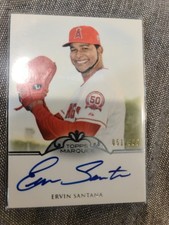 2011 Topps Marquee - Monumental Markings Ervin Santana #MM-ESA /300 (AU)