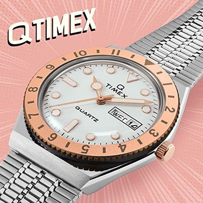 Timex Q TW2U95600 Watch Silver 36mm | eBay
