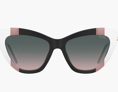 Moschino Women s MOS027/S Oversized Cat Eye Sunglasses Gray Gradient UV400
