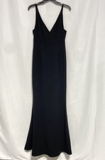 Lulus Women's Black V-Neck Sleeveless Formal Maxi Gown Dress Sz M