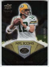 2008 Upper Deck Icons #NFL13 Aaron Rodgers FOOTBALL Green Bay Packers
