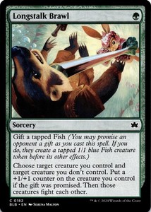 Longstalk Brawl - Bloomburrow #182 Common Sorcery