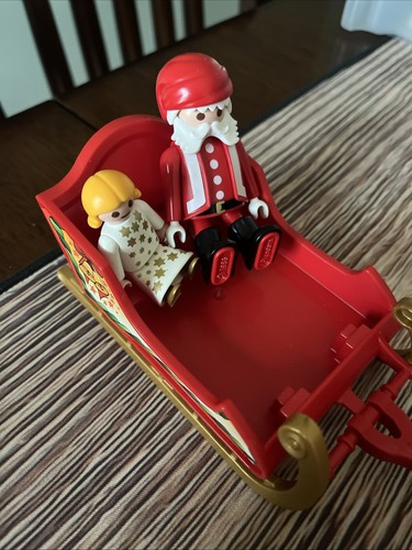 Playmobil Santa Clause With Sleigh And 4 Reindeer And Angel - Picture 3 of 3