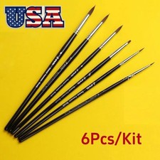 6 Pcs Dental Resin Brush Porcelain Brush Pen Shaping Silicone Adhesive Composite