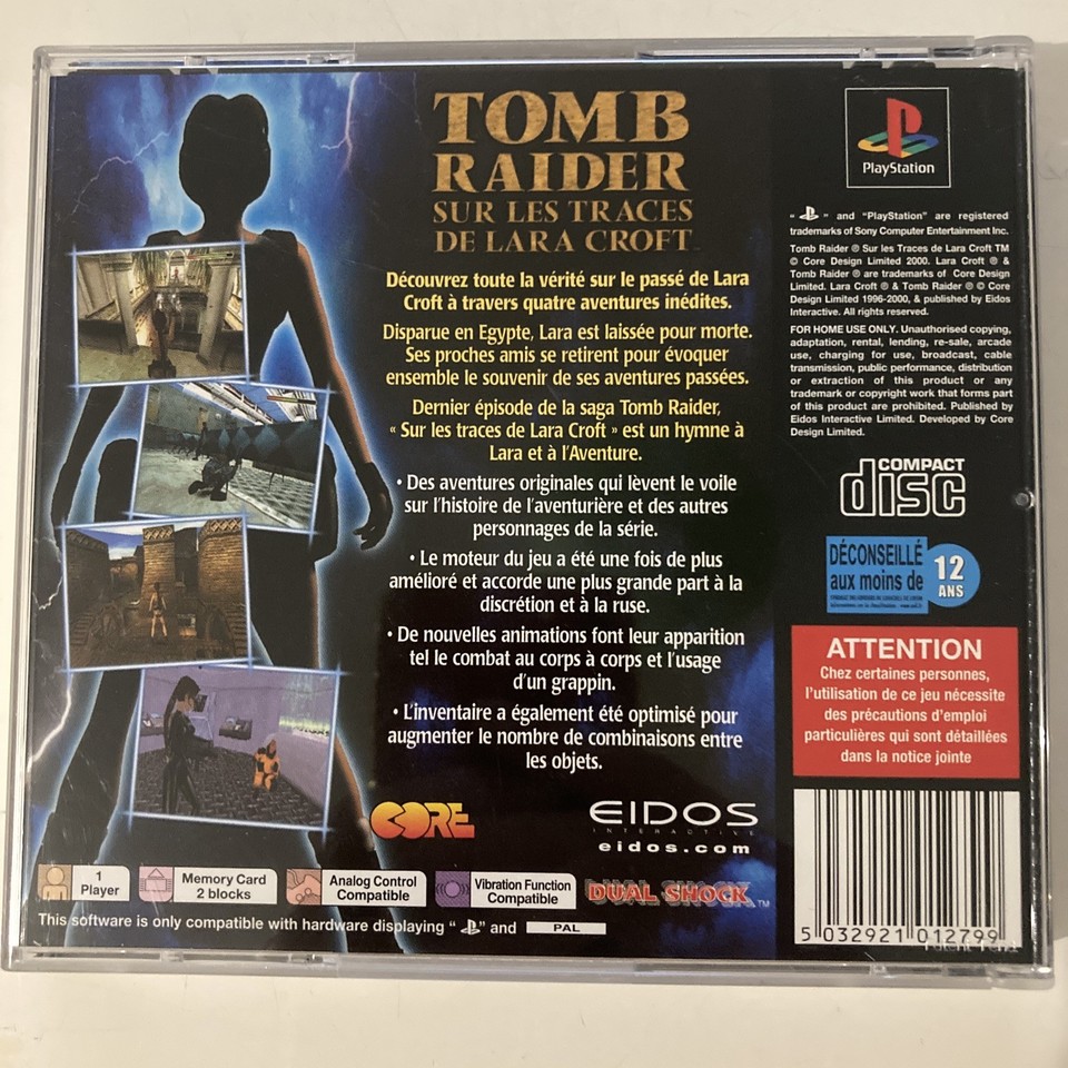 Tomb Raider : Sur Les Traces De Lara Croft - PS1 - Complet VF - Très Bon état