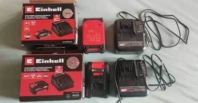 2 x Einhell 18 VPower X- Change Starter Kit ( 1x 2,5Ah 1x 4,0 Ah) guter Zustand!