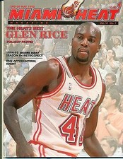 Miami Heat Magazine- End of May 1995 Issue with pull-out poster of #41 Glen Rice