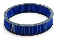 Edelbrock 43667 Pro-flo Air Cleaner Round 14in Dia 3in Tall Cotton Blue Edelbrock 43667 Pro-flo Air Cleaner Round 14in Dia 3in Tall Cotton Blue