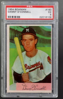 SLA83- 1954 Bowman #160 Danny O'Connell - PSA Ex (5)