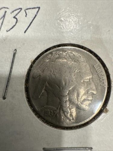 1937 Pretty Good Horn Buffalo Nickel