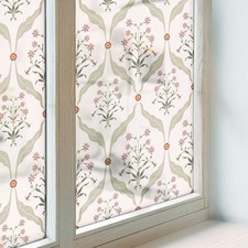 Frosted Window Film Privacy Glass Without Blocking The Light Floral Pattern