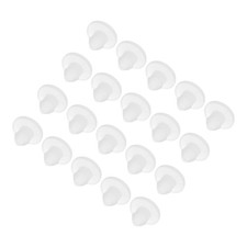 20pcs Silicone Snap in Locking Hole Plugs,2.5mm Narrow Groove 1.5mm Clear