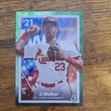 2021 Bowman Platinum Precious Elements Green 33/99 Jordan Walker #PE-10