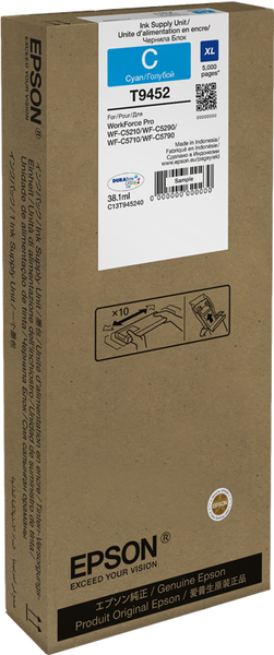 Original Epson Tintenpatrone Cyan C13T945240 T9452-image