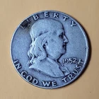 1952 Franklin Half Dollar Silver 50C Circulated US Coin Uncertified
