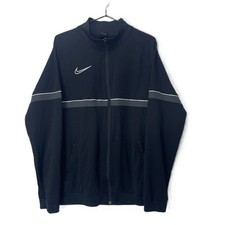 Nike Track Jacket Women Size L / 18 Black Dri Fit Training