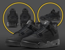 Men's All Size US Jordan 4 "Black Cat" 2025 FV5029-010 7-12