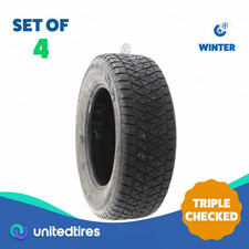 Set Of 4 Used 24565r17 Bridgestone Blizzak Dm-v2 107s - 7.5-9.532