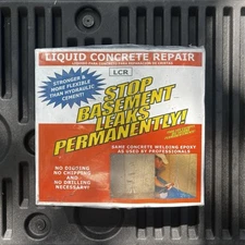 LCR Epoxy Concrete Crack Repair Kit - Stops Leaks - NEW Unopened Made In USA