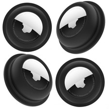 for Airtag Holder, Stick-On Mount AirTag, Adhesive 4 Black