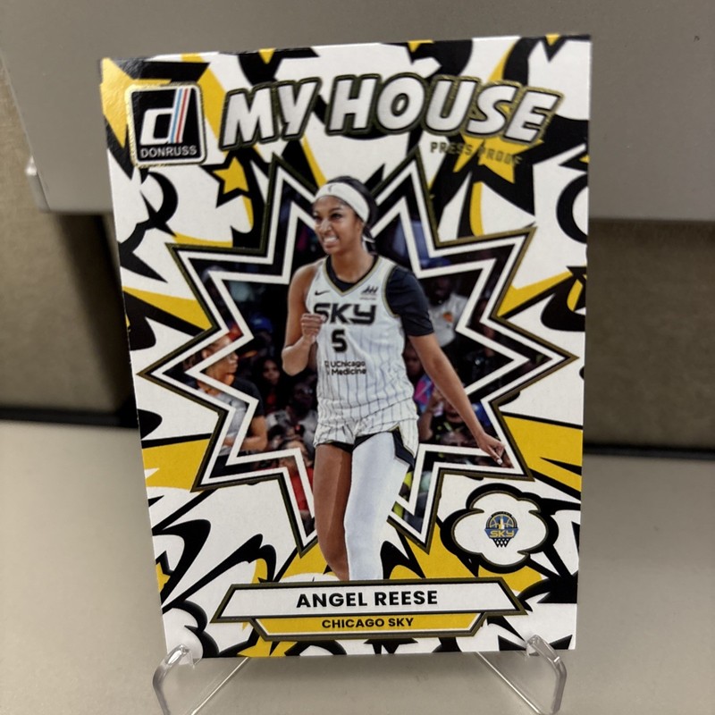 Angel Reese SP 2025 Panini Donruss WNBA My House Press Proof Sky Basketball