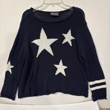 Wooden Ships Stars And Stripes Sweater, S/M, Cotton