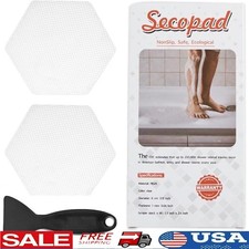 Non-Slip Bathtub Stickers Adhesive Safety Treads Hexagon Shower Floor Stickers