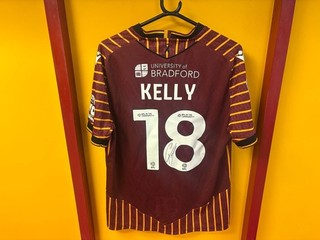 Bradford City 2025/26 | Ciaran Kelly | Signed Shirt (Poppy Edition)