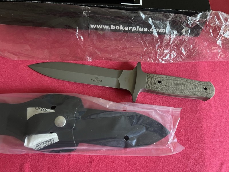 Boker Plus Schanz Dagger Tactical Survival Trench Digging Fixed Blade Knife