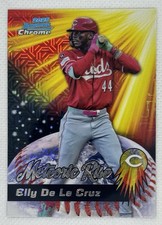 2025 Bowman Chrome #MR-23 Elly De La Cruz Meteoric Rise Mojo Mega Refractor