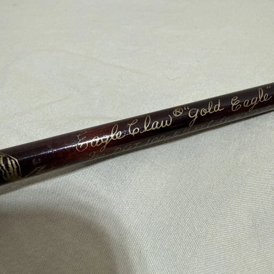 Vintage Eagle Claw Gold Eagle T.M. 2 Casting Rod By Wright & McGill Co. 5’6” - Image 4 of 4