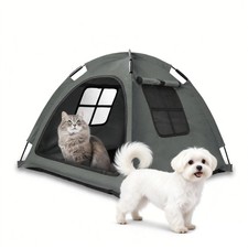 Open Design Pet Tent, Cozy Monitoring Bed for Cats  Puppies, Breathable Mesh...